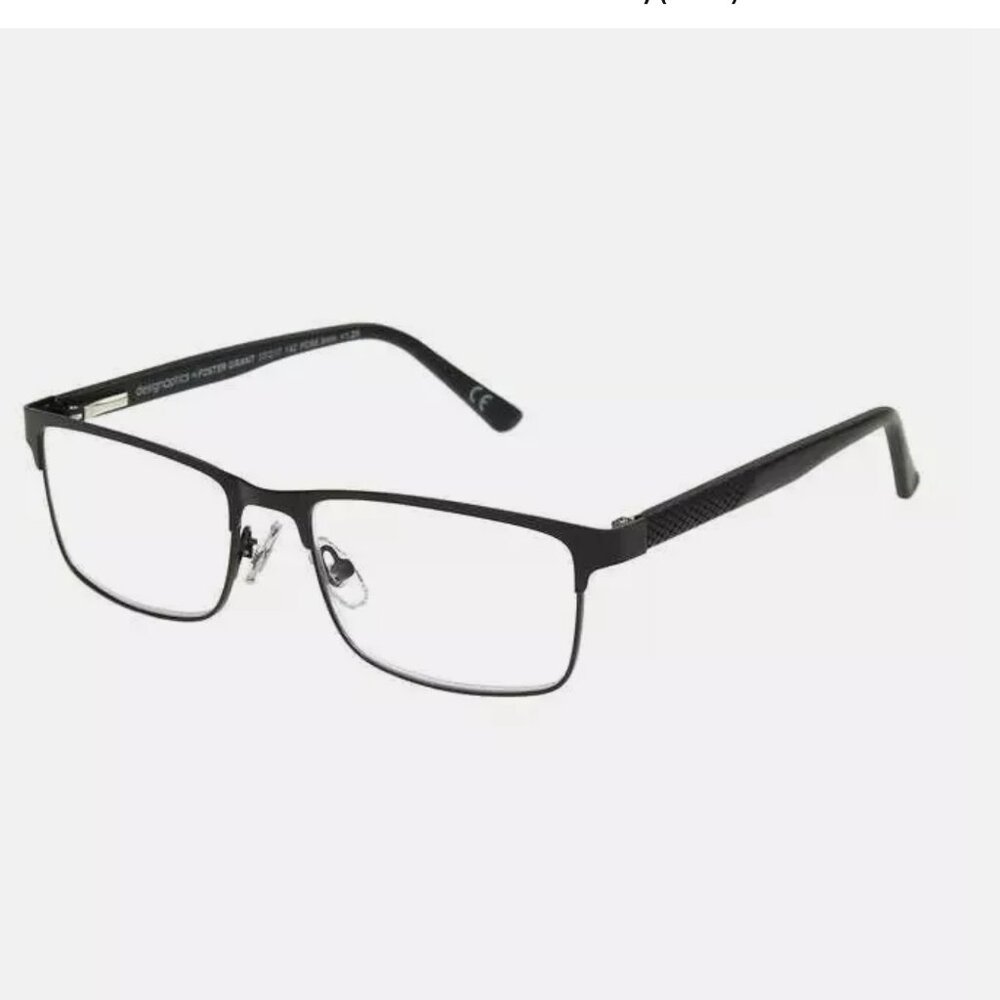Design Optics by Foster Grant Metal Reading Glasses +1.75, 3-pack + 1 case - Picture 3 of 11